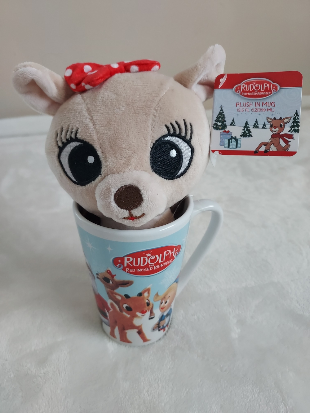 Rudolph The Red Nosed Reindeer Clarice Plush-in-Mug Characters Design Christmas